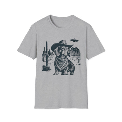 Cosmic Cowboy Dachshund Tee