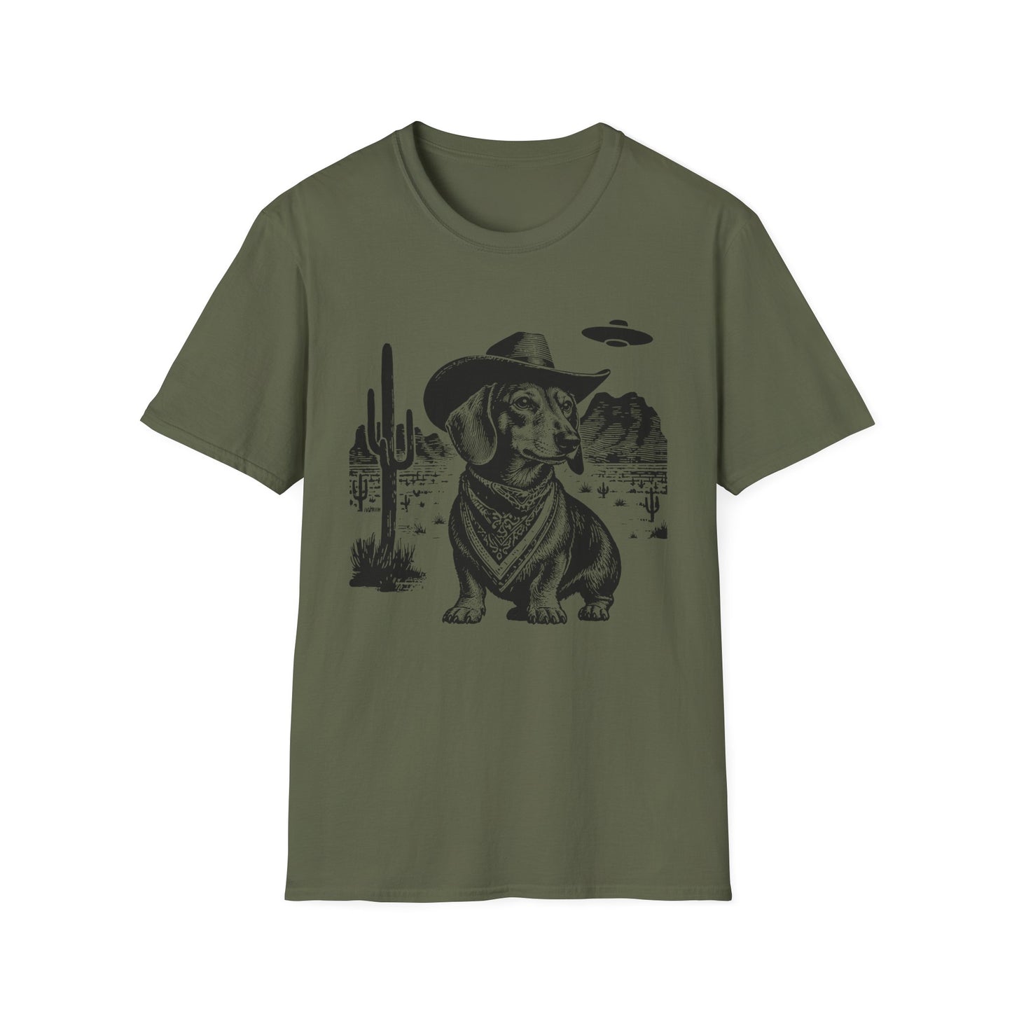 Cosmic Cowboy Dachshund Tee
