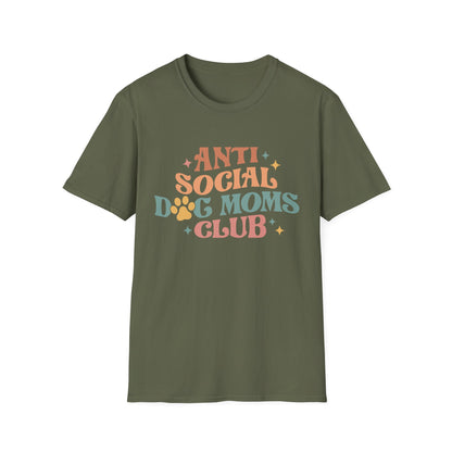 Anti Social Dog Moms Club Tee