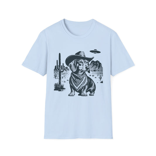 Cosmic Cowboy Dachshund Tee